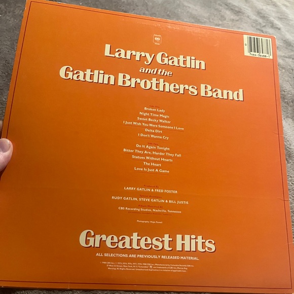 Larry Gatlin and the Gatlin Brothers Band “ Greatest Hits . LP Vinyl Record - Picture 2 of 5